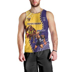 Custom Dockers And Hawks Football Men Tank Top Aboriginal Mix Polynesian Pattern