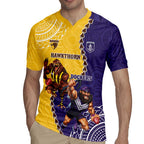 Custom Dockers And Hawks Football Rugby Jersey Aboriginal Mix Polynesian Pattern