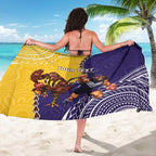 Custom Dockers And Hawks Football Sarong Aboriginal Mix Polynesian Pattern