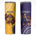Dockers And Hawks Football Skinny Tumbler Aboriginal Mix Polynesian Pattern