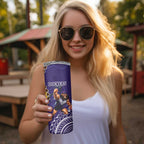 Dockers And Hawks Football Skinny Tumbler Aboriginal Mix Polynesian Pattern
