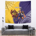 Custom Dockers And Hawks Football Tapestry Aboriginal Mix Polynesian Pattern