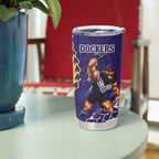 Dockers And Hawks Football Tumbler Cup Aboriginal Mix Polynesian Pattern