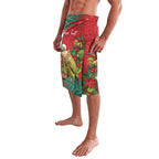 Personalised New Zealand Kakapo Christmas Lavalava Meri Kirihimete Silver Fern Mix Pohutukawa