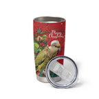Personalised New Zealand Kakapo Christmas Tumbler Cup Meri Kirihimete Silver Fern Mix Pohutukawa