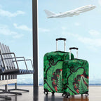 New Zealand Gecko Christmas Luggage Cover Meri Kirihimete Paua Shell Mix Pohutukawa