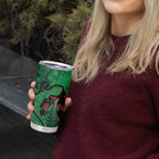 New Zealand Gecko Christmas Tumbler Cup Meri Kirihimete Paua Shell Mix Pohutukawa