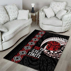 Aotearoa Toitu Te Tiriti Area Rug Honour The Treaty Maori Haka