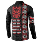 Aotearoa Toitu Te Tiriti Button Sweatshirt Honour The Treaty Maori Haka