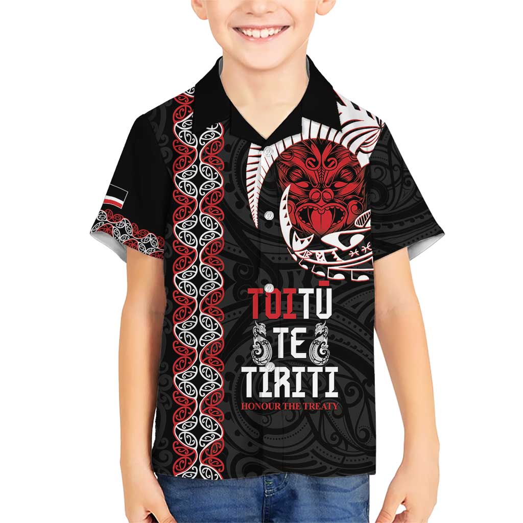 Aotearoa Toitu Te Tiriti Hawaiian Shirt Honour The Treaty Maori Haka
