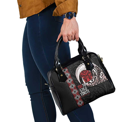 Aotearoa Toitu Te Tiriti Shoulder Handbag Honour The Treaty Maori Haka
