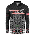 Aotearoa Toitu Te Tiriti Button Sweatshirt Stand Together! Stand Stronger! - NZ Tiki