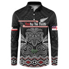 Aotearoa Toitu Te Tiriti Button Sweatshirt Stand Together! Stand Stronger! - NZ Tiki