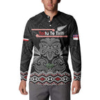 Aotearoa Toitu Te Tiriti Button Sweatshirt Stand Together! Stand Stronger! - NZ Tiki