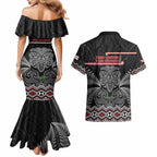 Aotearoa Toitu Te Tiriti Couples Matching Mermaid Dress and Hawaiian Shirt Stand Together! Stand Stronger! - NZ Tiki
