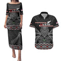 Aotearoa Toitu Te Tiriti Couples Matching Puletasi and Hawaiian Shirt Stand Together! Stand Stronger! - NZ Tiki