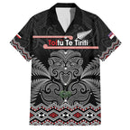 Aotearoa Toitu Te Tiriti Family Matching Off The Shoulder Long Sleeve Dress and Hawaiian Shirt Stand Together! Stand Stronger! - NZ Tiki