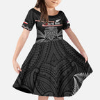 Aotearoa Toitu Te Tiriti Kid Short Sleeve Dress Stand Together! Stand Stronger! - NZ Tiki