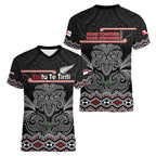 Aotearoa Toitu Te Tiriti Women V-Neck T-Shirt Stand Together! Stand Stronger! - NZ Tiki