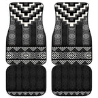 Black Taniko Aotearoa Car Mats Niho Taniwha Mix Poutama LT14