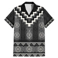 Black Taniko Aotearoa Family Matching Mermaid Dress and Hawaiian Shirt Niho Taniwha Mix Poutama LT14
