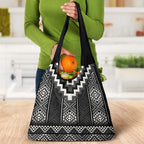 Black Taniko Aotearoa Grocery Bag Niho Taniwha Mix Poutama