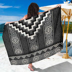 Black Taniko Aotearoa Sarong Niho Taniwha Mix Poutama LT14