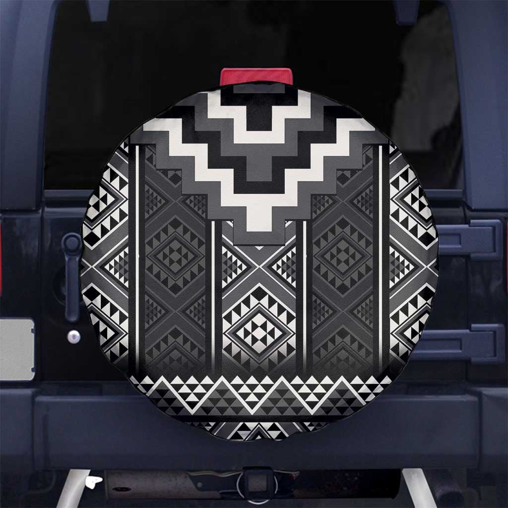 Black Taniko Aotearoa Spare Tire Cover Niho Taniwha Mix Poutama LT14