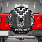 Black Taniko Aotearoa Spare Tire Cover Niho Taniwha Mix Poutama LT14