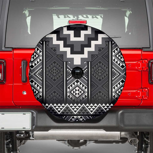 Black Taniko Aotearoa Spare Tire Cover Niho Taniwha Mix Poutama LT14