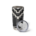 Black Taniko Aotearoa Tumbler Cup Niho Taniwha Mix Poutama LT14