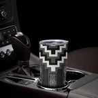 Black Taniko Aotearoa Tumbler Cup Niho Taniwha Mix Poutama LT14