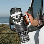 Black Taniko Aotearoa Tumbler With Handle Niho Taniwha Mix Poutama LT14