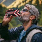 Red Taniko Aotearoa 4 in 1 Can Cooler Tumbler Niho Taniwha Mix Poutama LT14