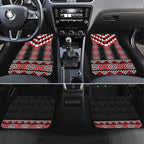 Red Taniko Aotearoa Car Mats Niho Taniwha Mix Poutama LT14