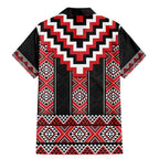 Red Taniko Aotearoa Family Matching Mermaid Dress and Hawaiian Shirt Niho Taniwha Mix Poutama LT14