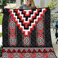 Red Taniko Aotearoa Quilt Niho Taniwha Mix Poutama LT14