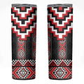 Red Taniko Aotearoa Skinny Tumbler Niho Taniwha Mix Poutama LT14