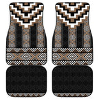 Brown Taniko Aotearoa Car Mats Niho Taniwha Mix Poutama LT14
