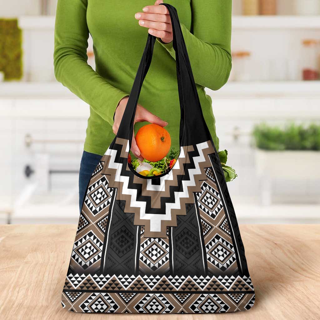 Brown Taniko Aotearoa Grocery Bag Niho Taniwha Mix Poutama