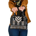 Brown Taniko Aotearoa Shoulder Handbag Niho Taniwha Mix Poutama LT14