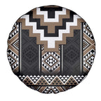 Brown Taniko Aotearoa Spare Tire Cover Niho Taniwha Mix Poutama LT14