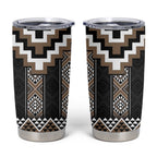 Brown Taniko Aotearoa Tumbler Cup Niho Taniwha Mix Poutama LT14