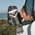 Brown Taniko Aotearoa Tumbler With Handle Niho Taniwha Mix Poutama LT14