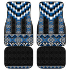 Blue Taniko Aotearoa Car Mats Niho Taniwha Mix Poutama LT14