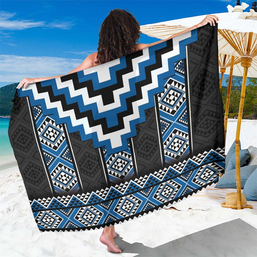 Blue Taniko Aotearoa Sarong Niho Taniwha Mix Poutama LT14