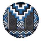 Blue Taniko Aotearoa Spare Tire Cover Niho Taniwha Mix Poutama LT14