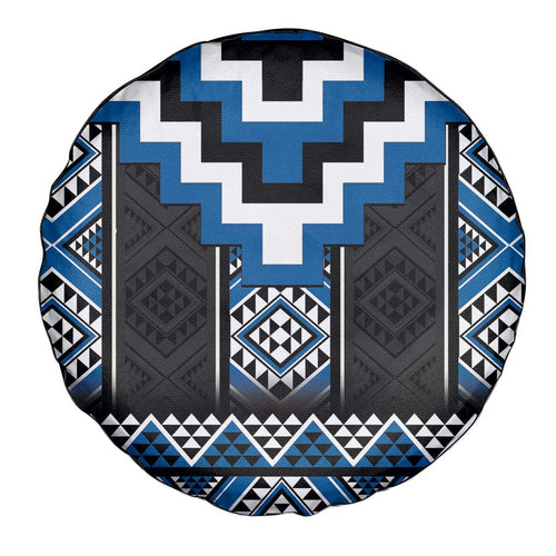 Blue Taniko Aotearoa Spare Tire Cover Niho Taniwha Mix Poutama LT14