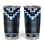 Blue Taniko Aotearoa Tumbler Cup Niho Taniwha Mix Poutama LT14