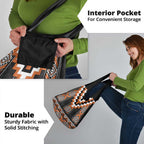 Orange Taniko Pattern Aotearoa Grocery Bag Niho Taniwha Mix Poutama